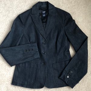 Gap Stretch Dark Denim Blazer Size 0